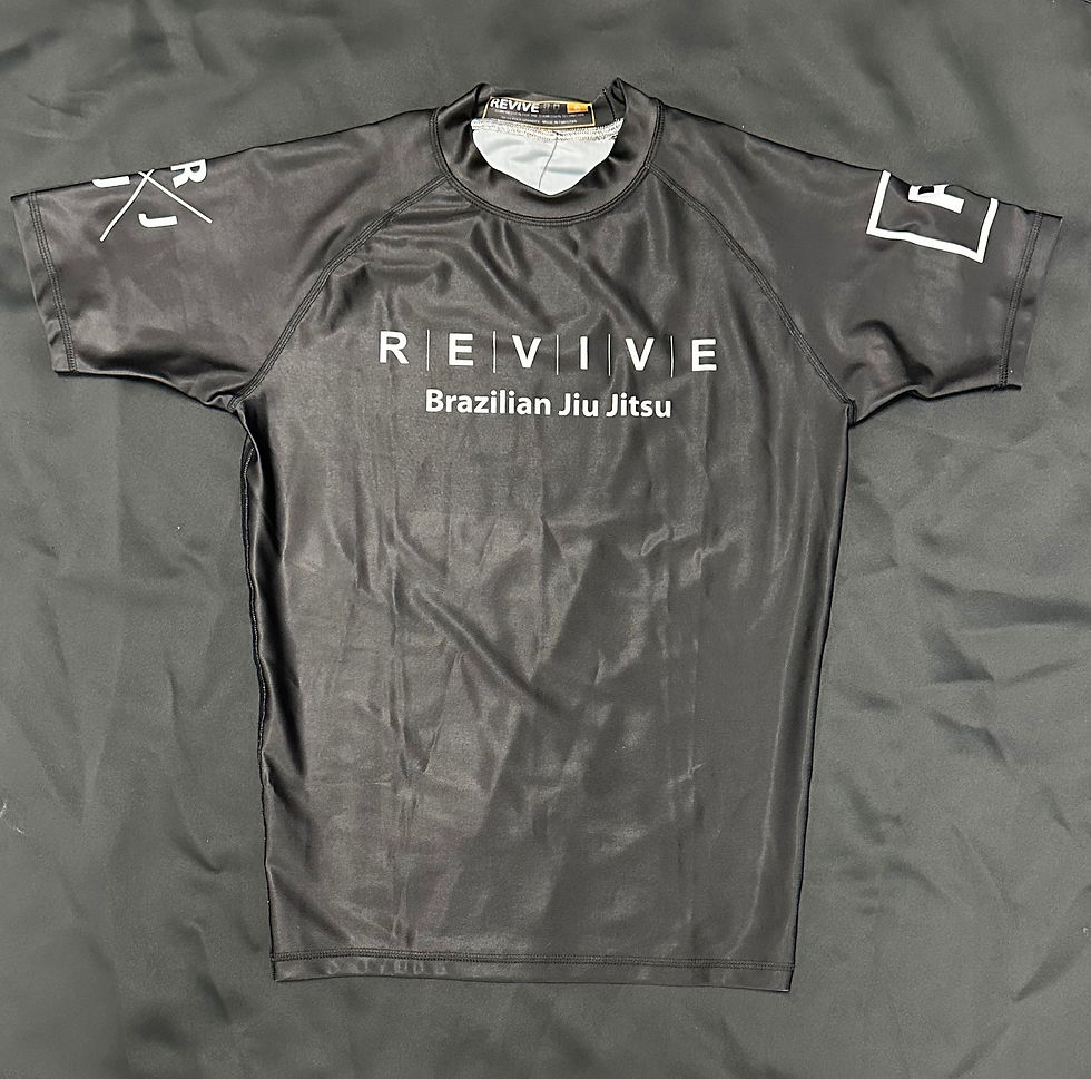 Short Sleeve Black Rashguard