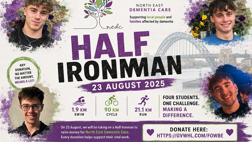 Durham Uni students to complete Geordie ironman in memory of beloved grandmother