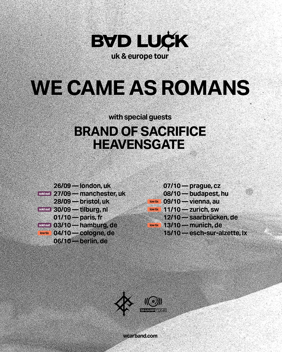 Bad Luck UK & EU Dates Artwork | Download HERE