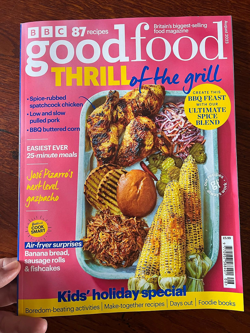 Fried chicken waffle sandwich featured in BBC Good Food Festival of Food article by Killa Waffles street food truck.