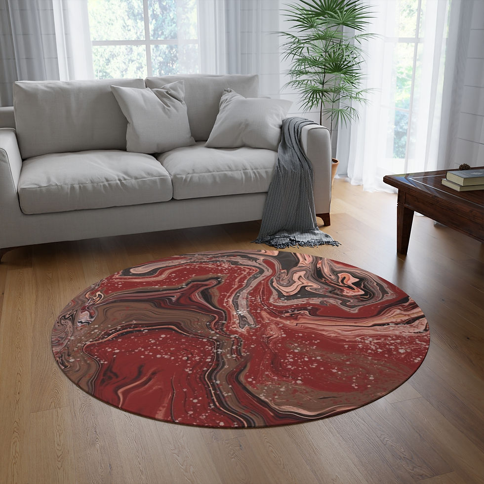Thumbnail: Maple Wine Round Rug
