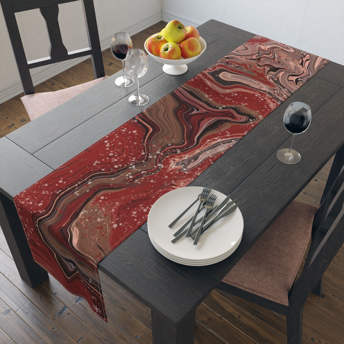 Maple Wine Table Runner