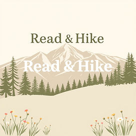 Create a soft, nature-inspired website background for Read & Hike Idaho. Use Idaho mountai
