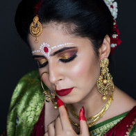Bridal makeup by students of Time Machine Academy