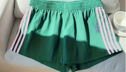 Thumbnail: Sporty Striped Elastic Waist Shorts