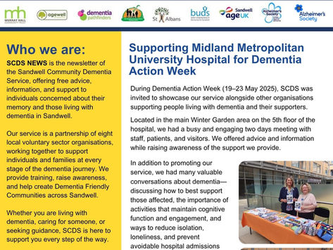 Sandwell Community Dementia Service Newsletter July 2025