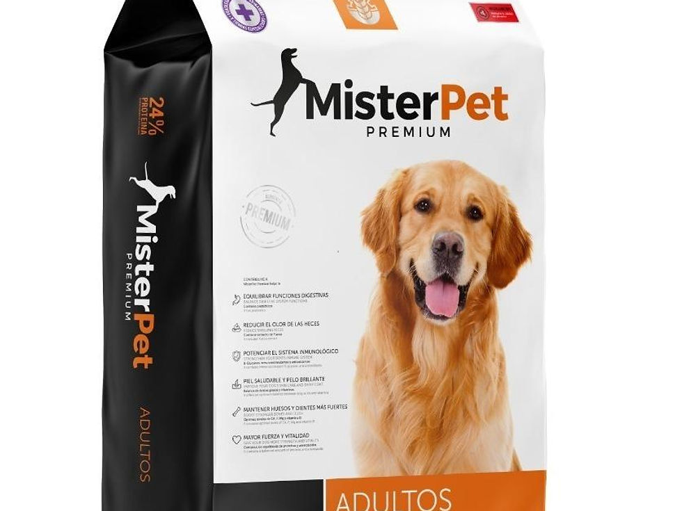 Racion Premium Mister Pet Adulto 15 Kgs