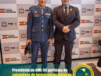 Presidente da AME-SC Participa de Solenidade de Formatura do Curso de Aperfeiçoamento de Praças – 2025