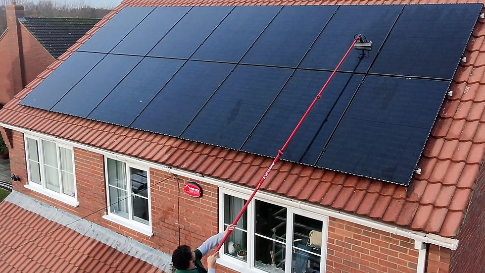 Solar panel cleaning