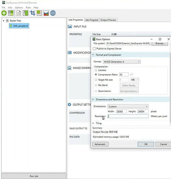 Aerial Images and LiDAR Data Compression Software