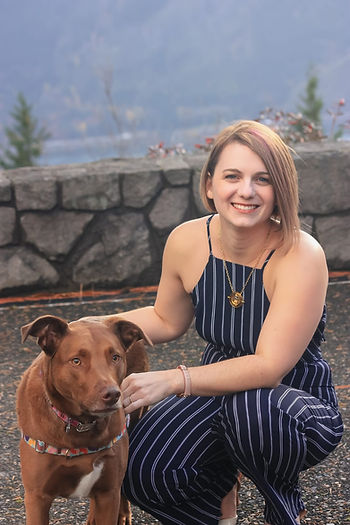 Dr. Andy Turner with her dog