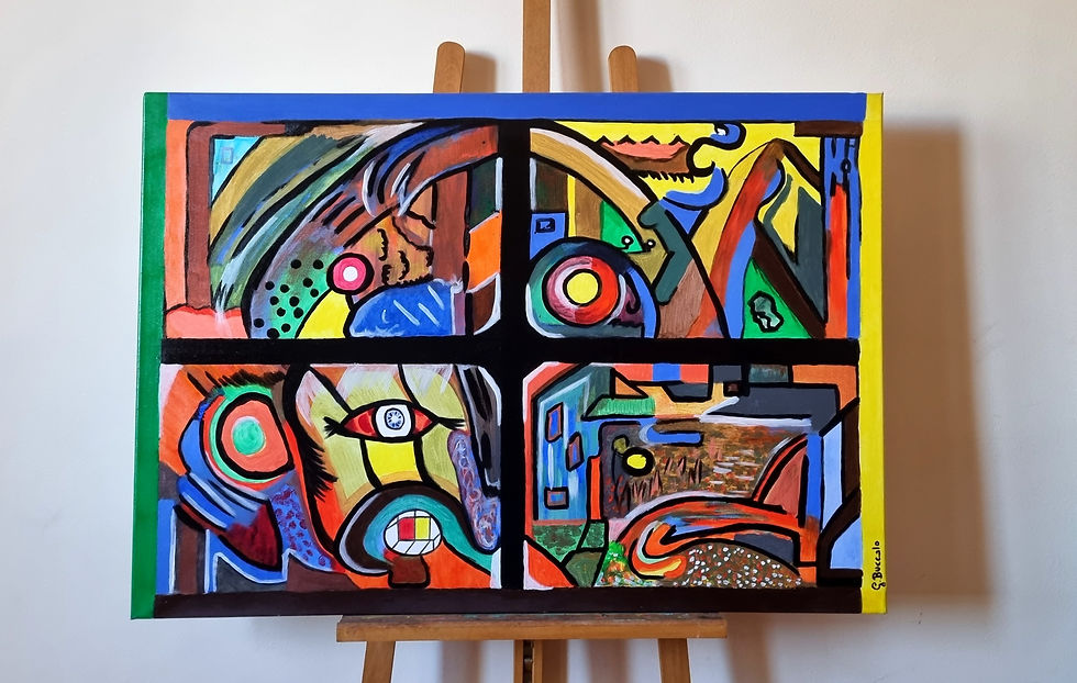 Look outside 70x100 acrilico 2013