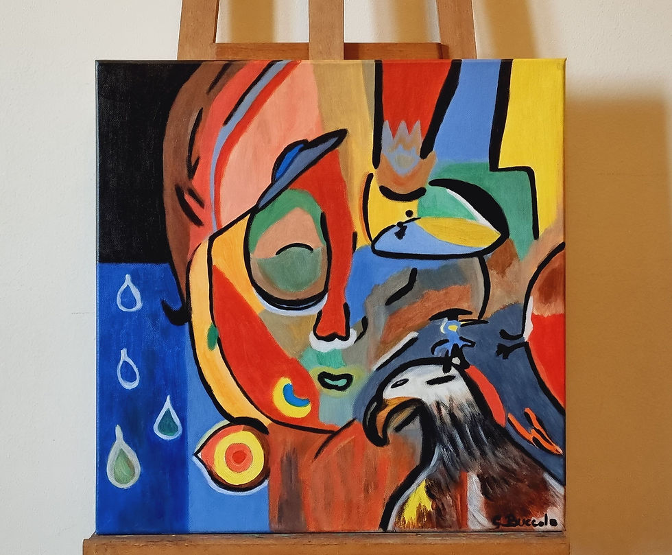 Self-portraits 50x50 acrilico 2014