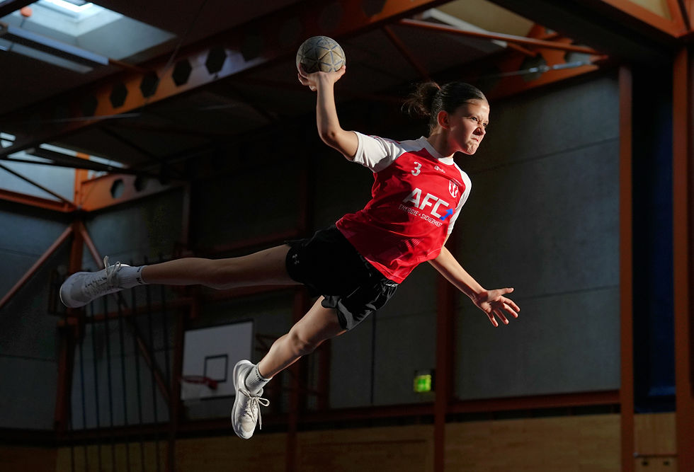 Sprungwurf Nachwuchsspielerin