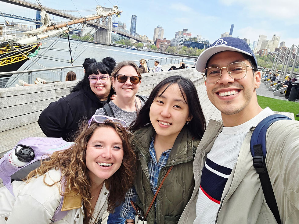 Tag Alongs with Guide on the first TATE tour, at South Street Seaport, 2026
