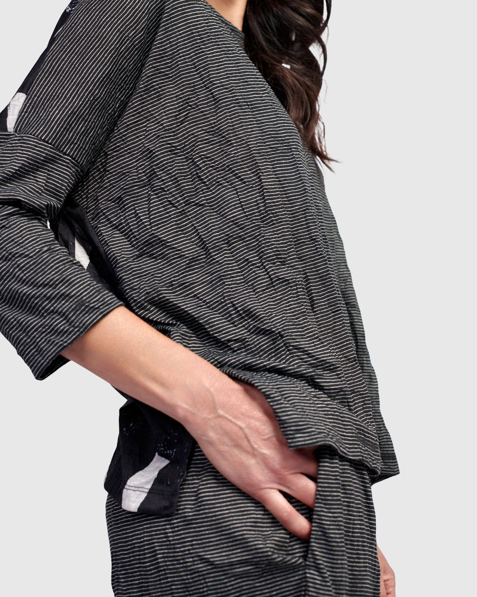 Alembika Inkline Mixed Media Tunic - Mono ST747M
