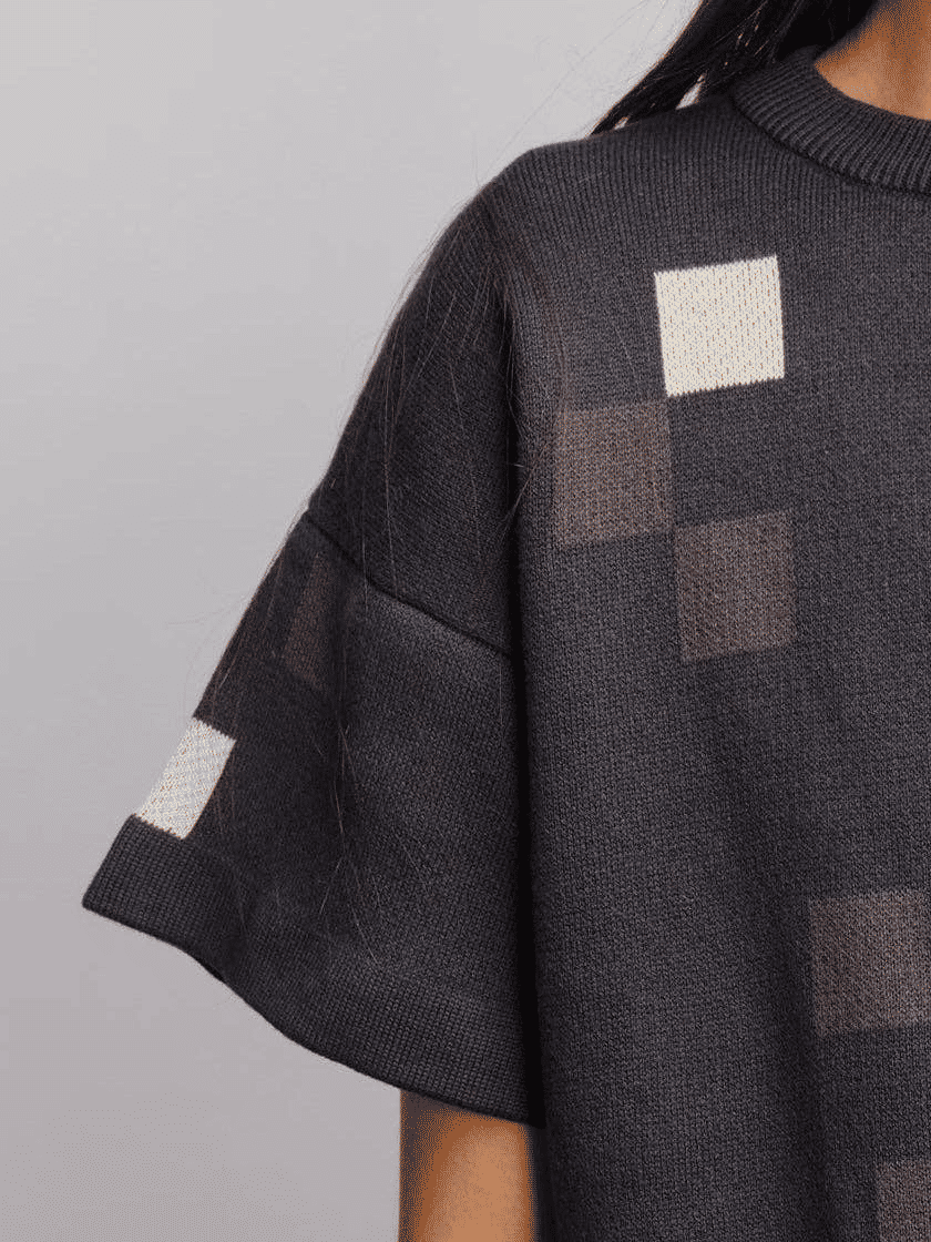 Albers Sweater Tee - Obsidian