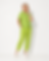 Masa Miyake Pleated Basics Ankle-Length Pencil Pant in Green