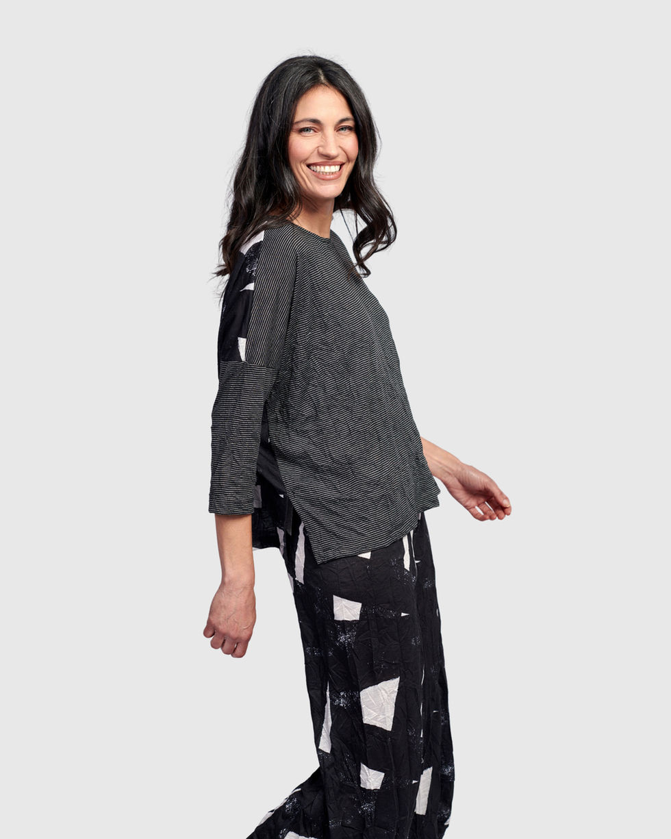 Alembika Inkline Mixed Media Tunic - Mono ST747M