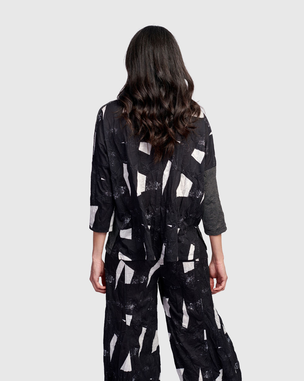 Alembika Inkline Mixed Media Tunic - Mono ST747M