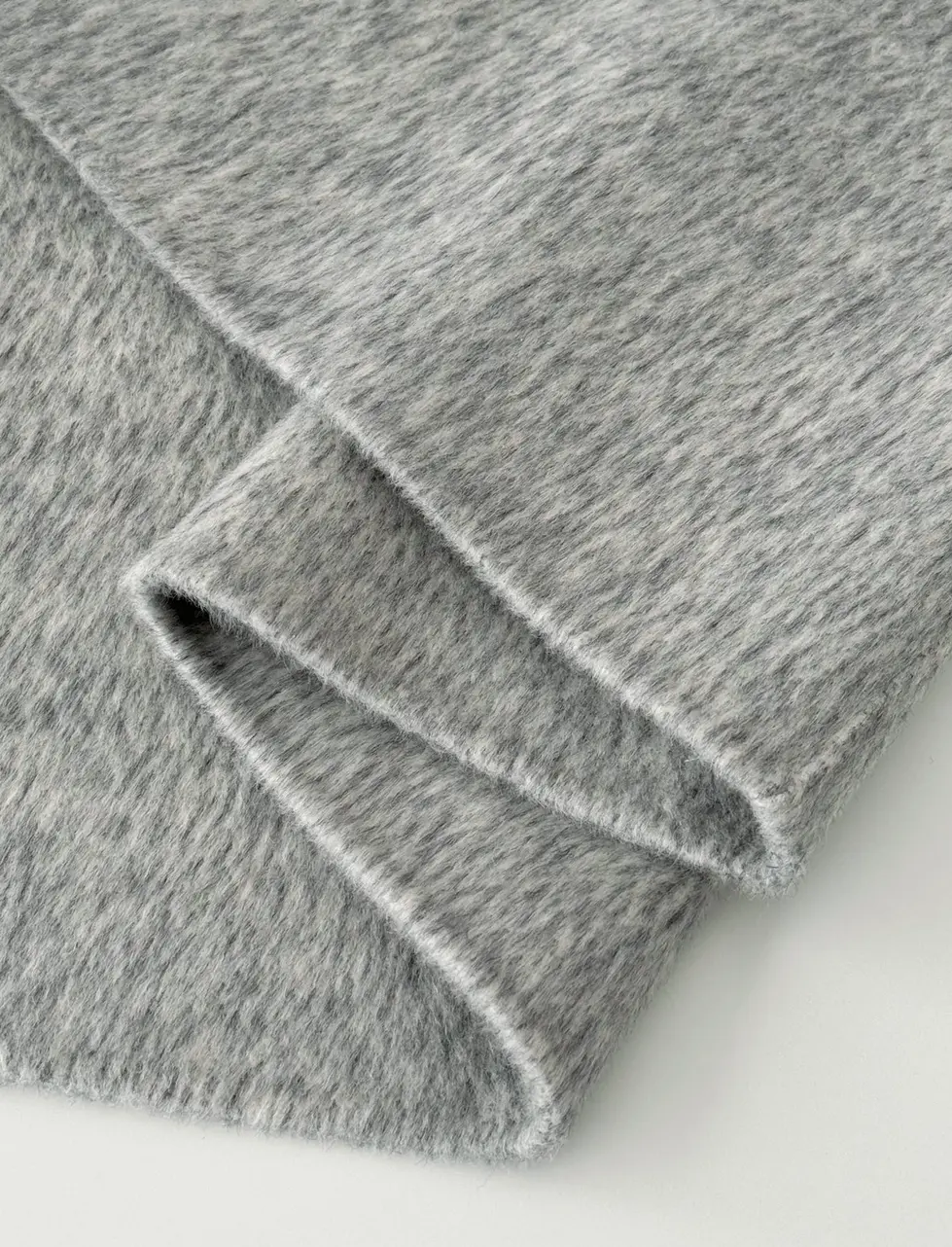 Loom & Line Velin Wide Lapel Belted Wool Coat - Gray