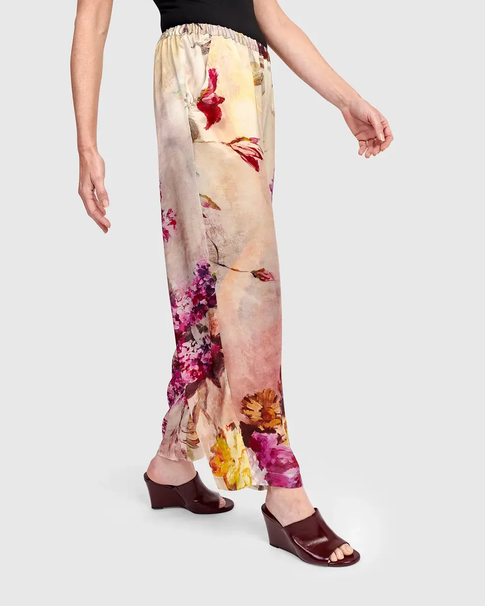 Alembika Wild Bloom Wide-Leg Pant - Floral EP113F