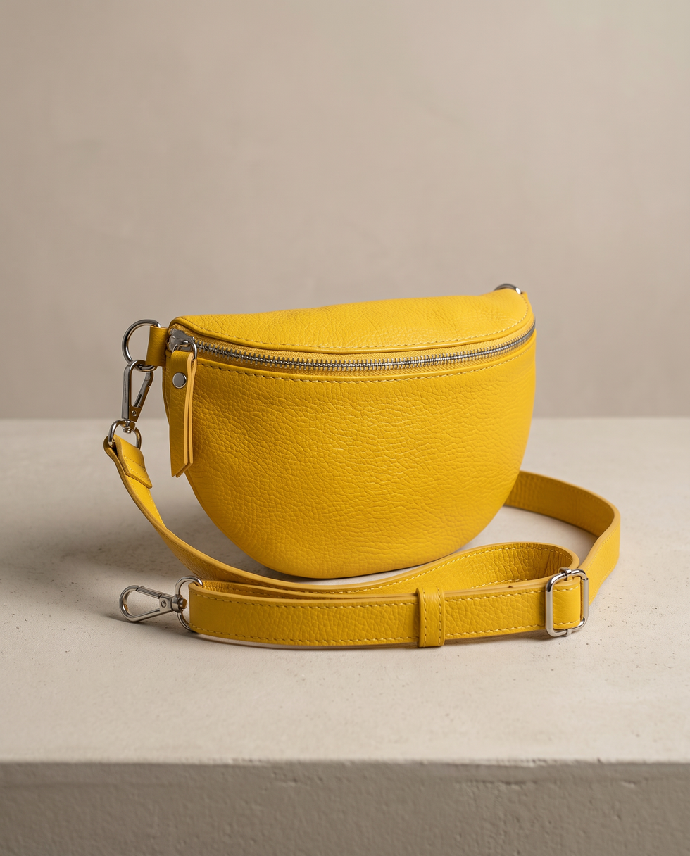 Modarno Unisex Convertible Italian Leather Bag - Crossbody & Waist 6c0728c7 love launch