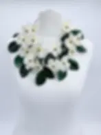 Jianhui London Love Launch Handmade Poppy Necklace Embroidered