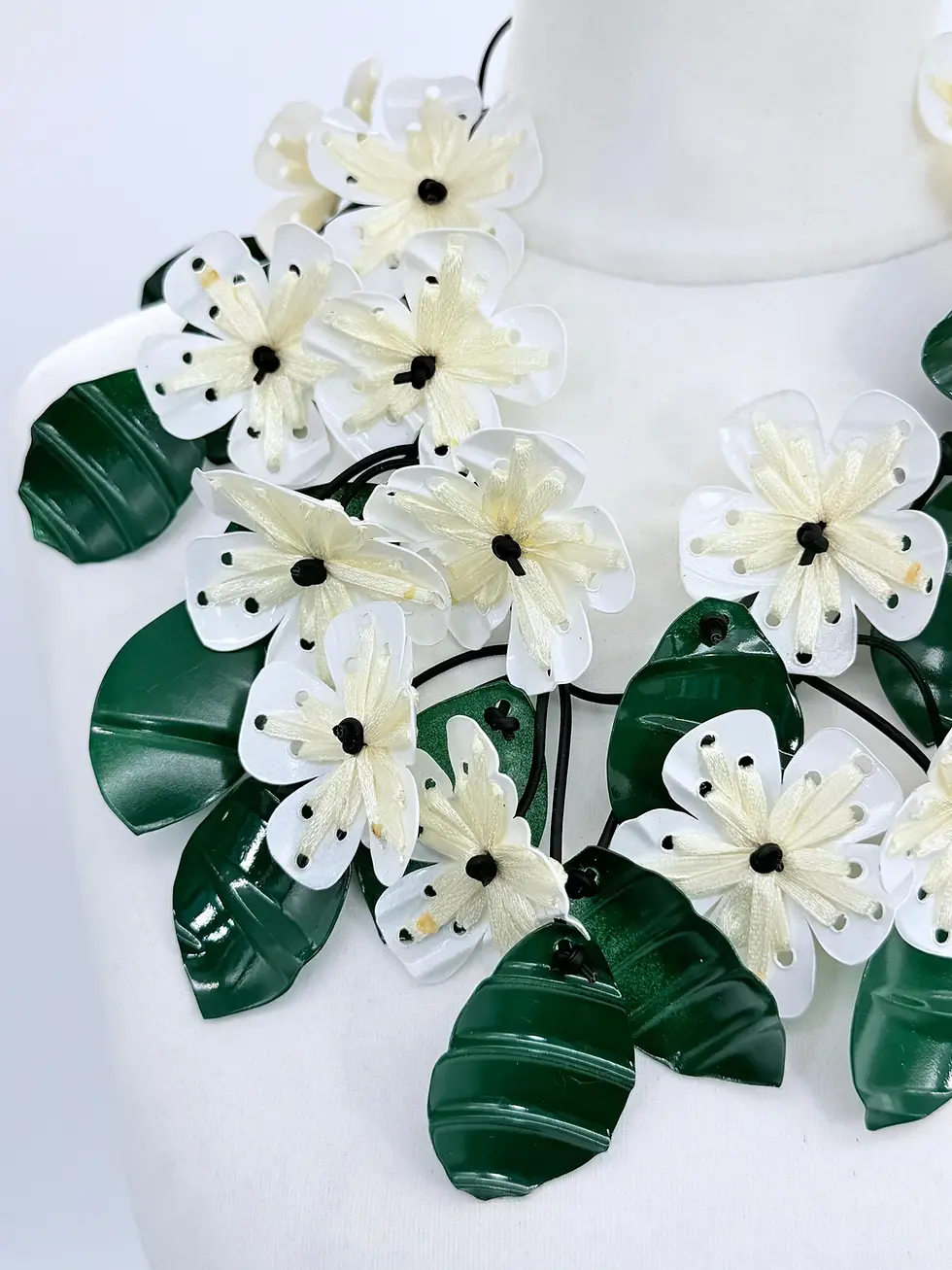 Jianhui London Love Launch Handmade Poppy Necklace Embroidered