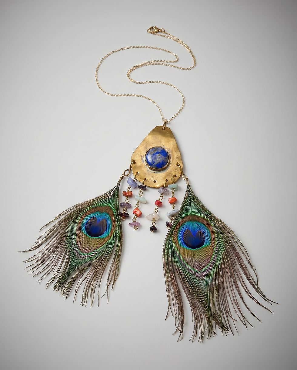 LunArte Sana Peacock Necklace love launch