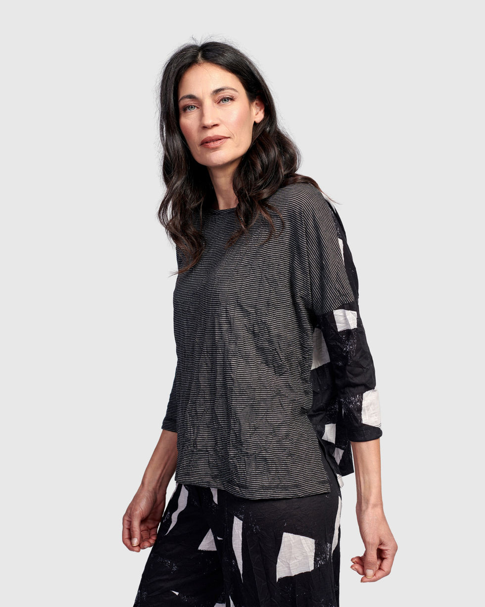 Alembika Inkline Mixed Media Tunic - Mono ST747M