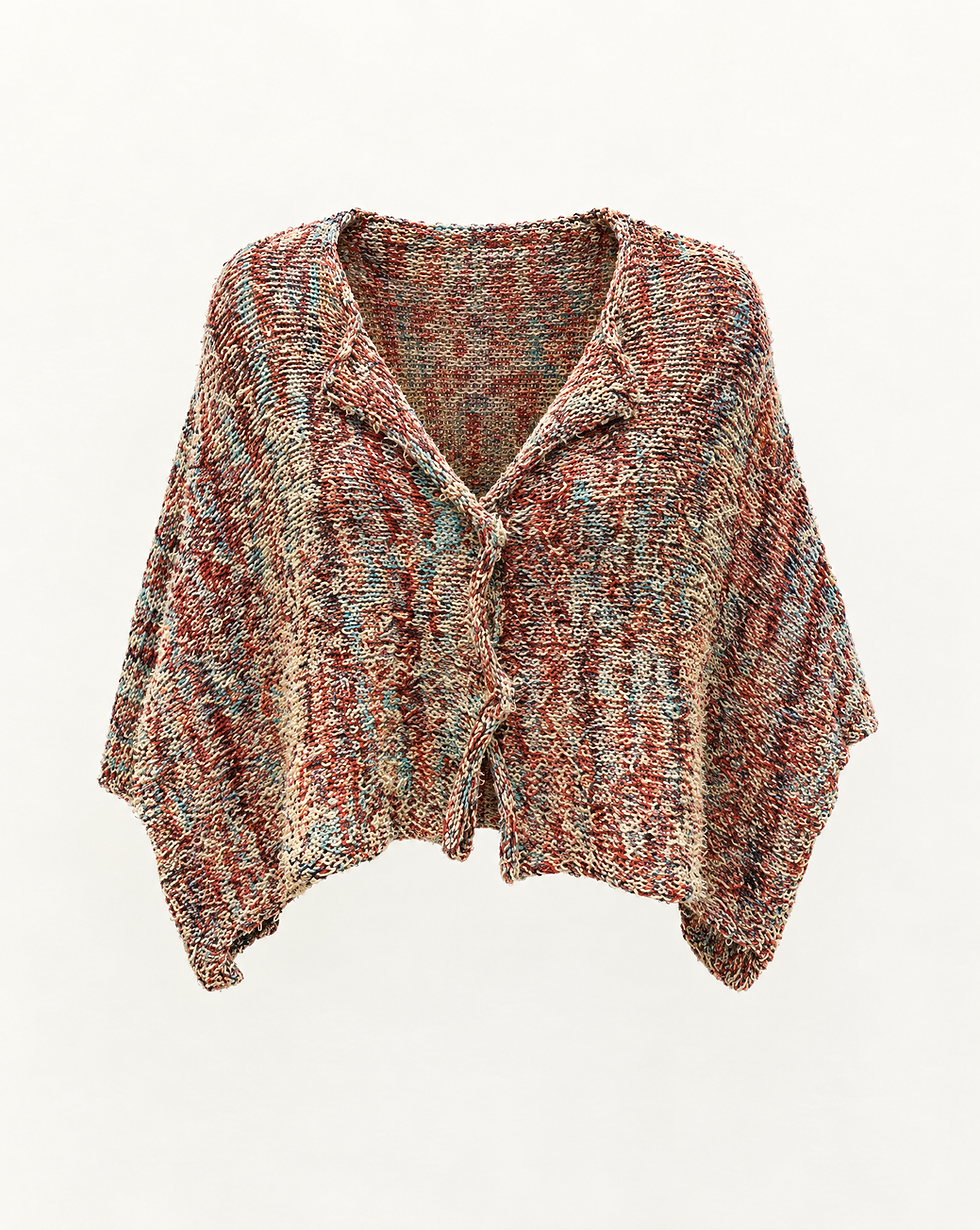 Skif Crop Jacket with Buttons - Brick