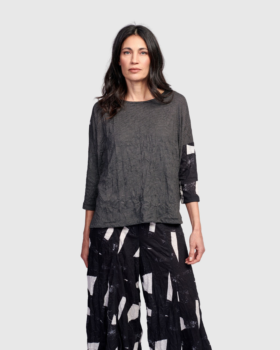 Alembika Inkline Mixed Media Tunic - Mono ST747M
