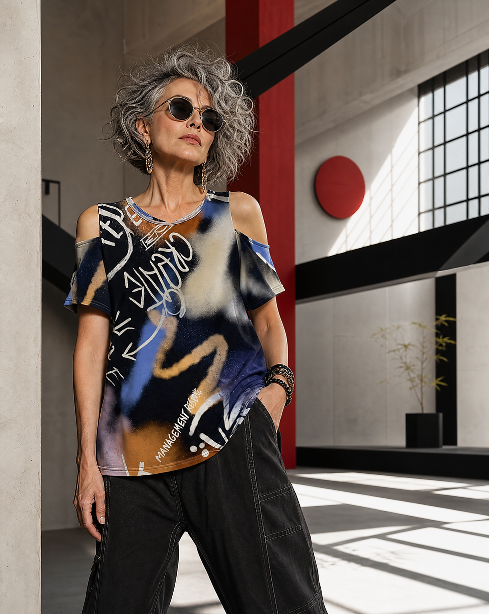Trunk Show - NY 77 Graffiti Painted Top CP005