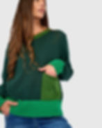 Alembika Pocket Sweater - Green AS54G