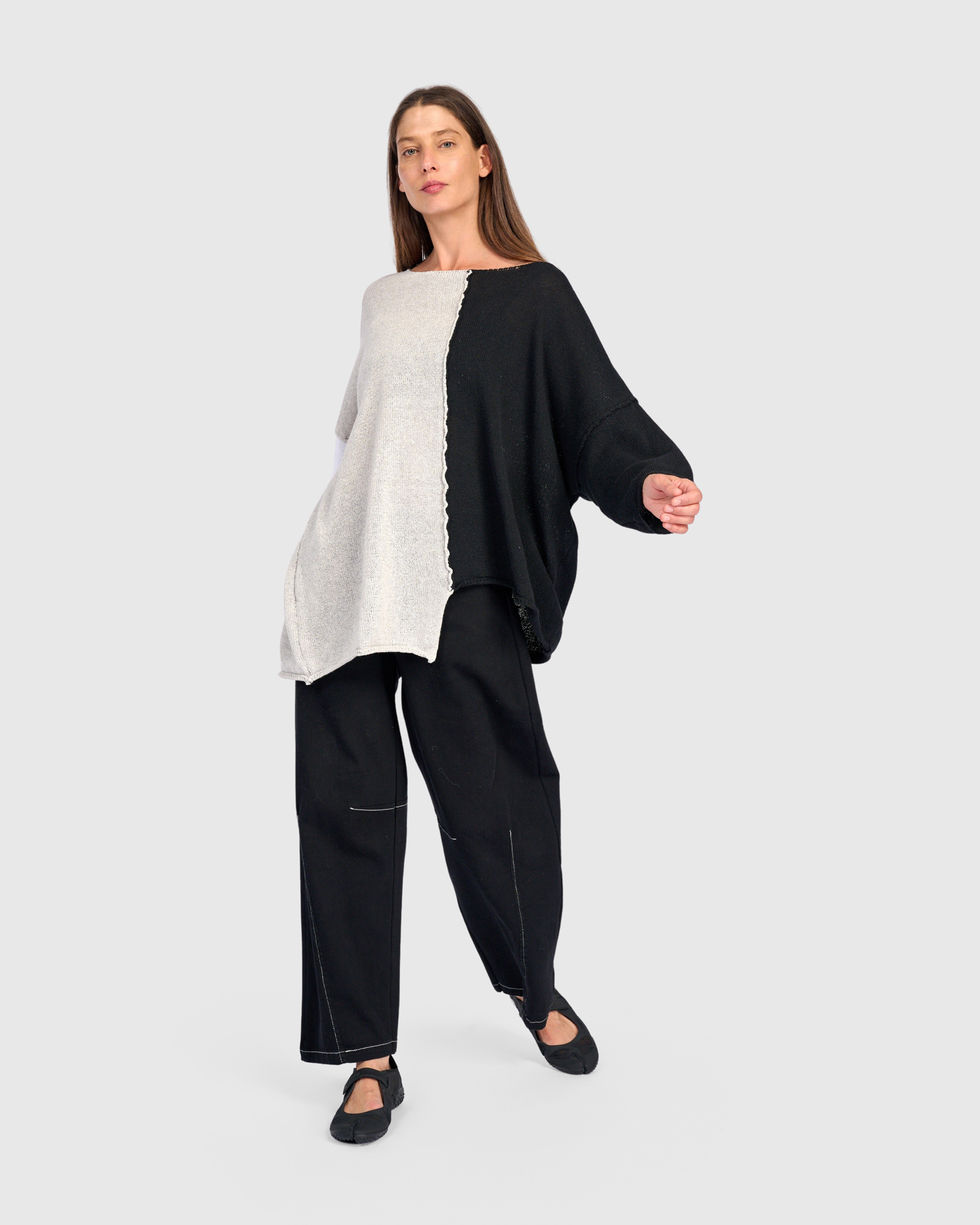 Alembika Contrast Tunic Sweater - Mix AS64M