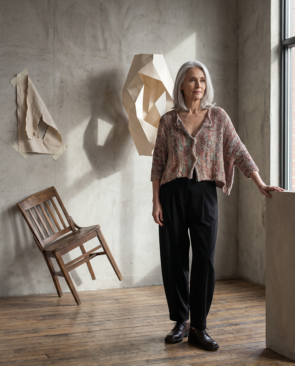 Skif Crop Jacket with Buttons - Brick