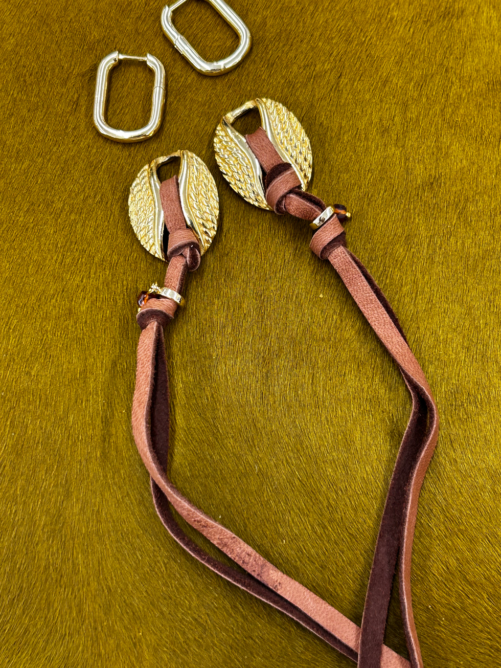 Beltshazzar Garnett Huggie Earrings