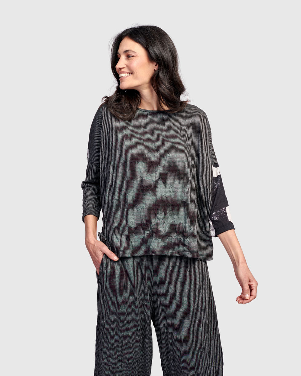 Alembika Inkline Mixed Media Tunic - Mono ST747M