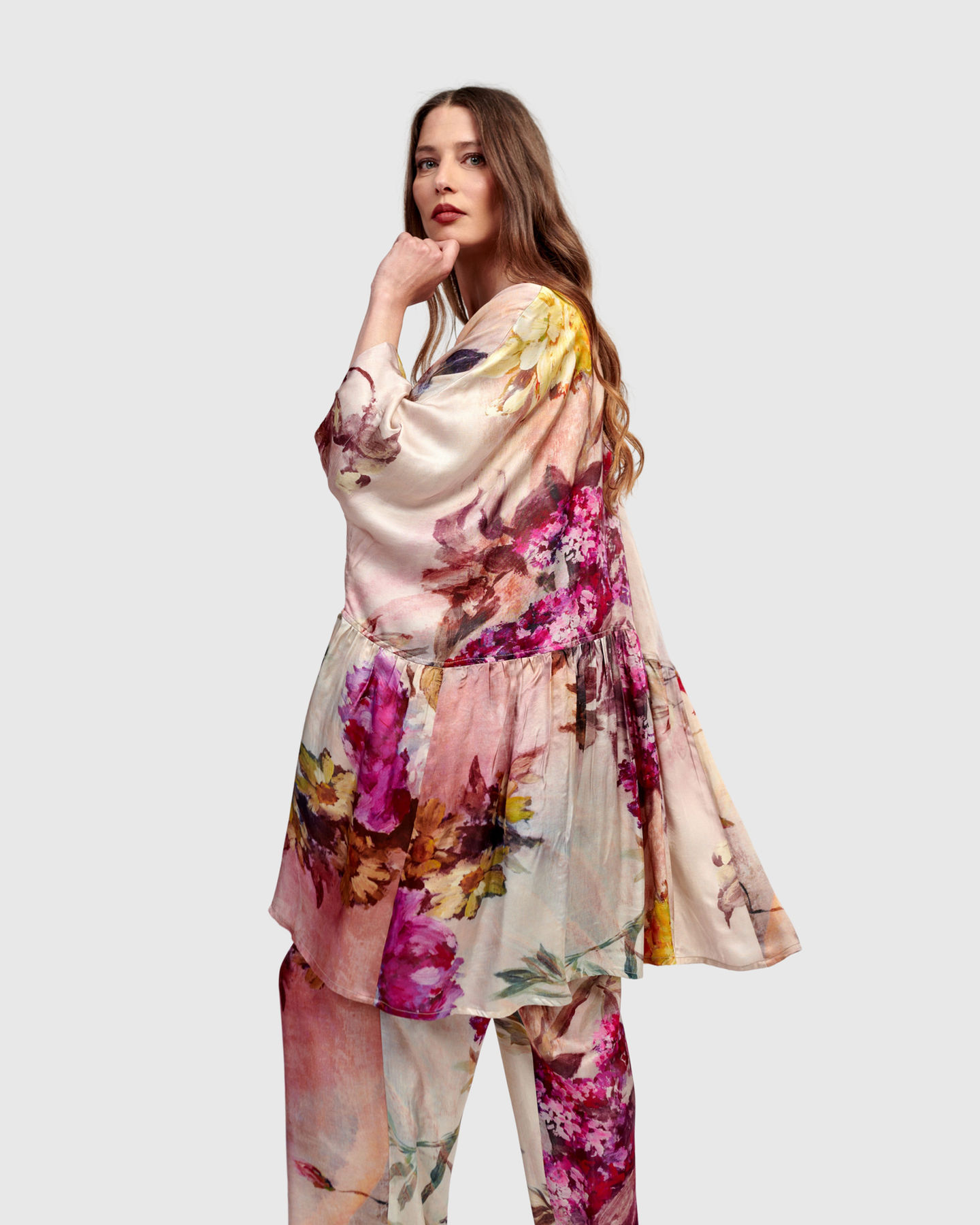 Alembika “Blossom Drift” Oversized Tunic ET126F