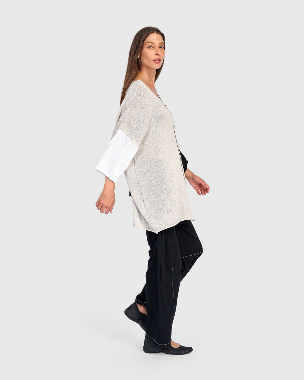 Alembika Contrast Tunic Sweater - Mix AS64M