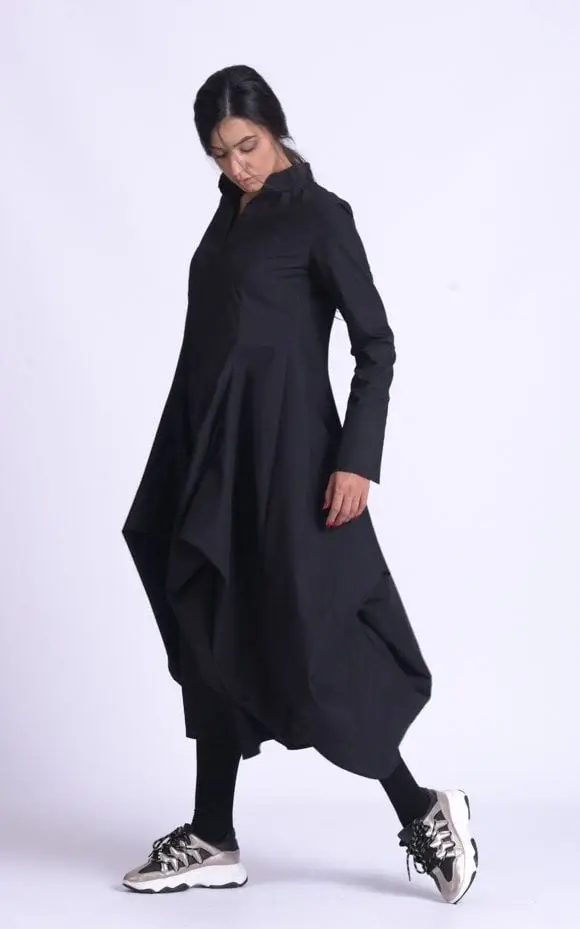 Metamorphoza Long Sleeve Casual Maxi Dress - METD0162 4
