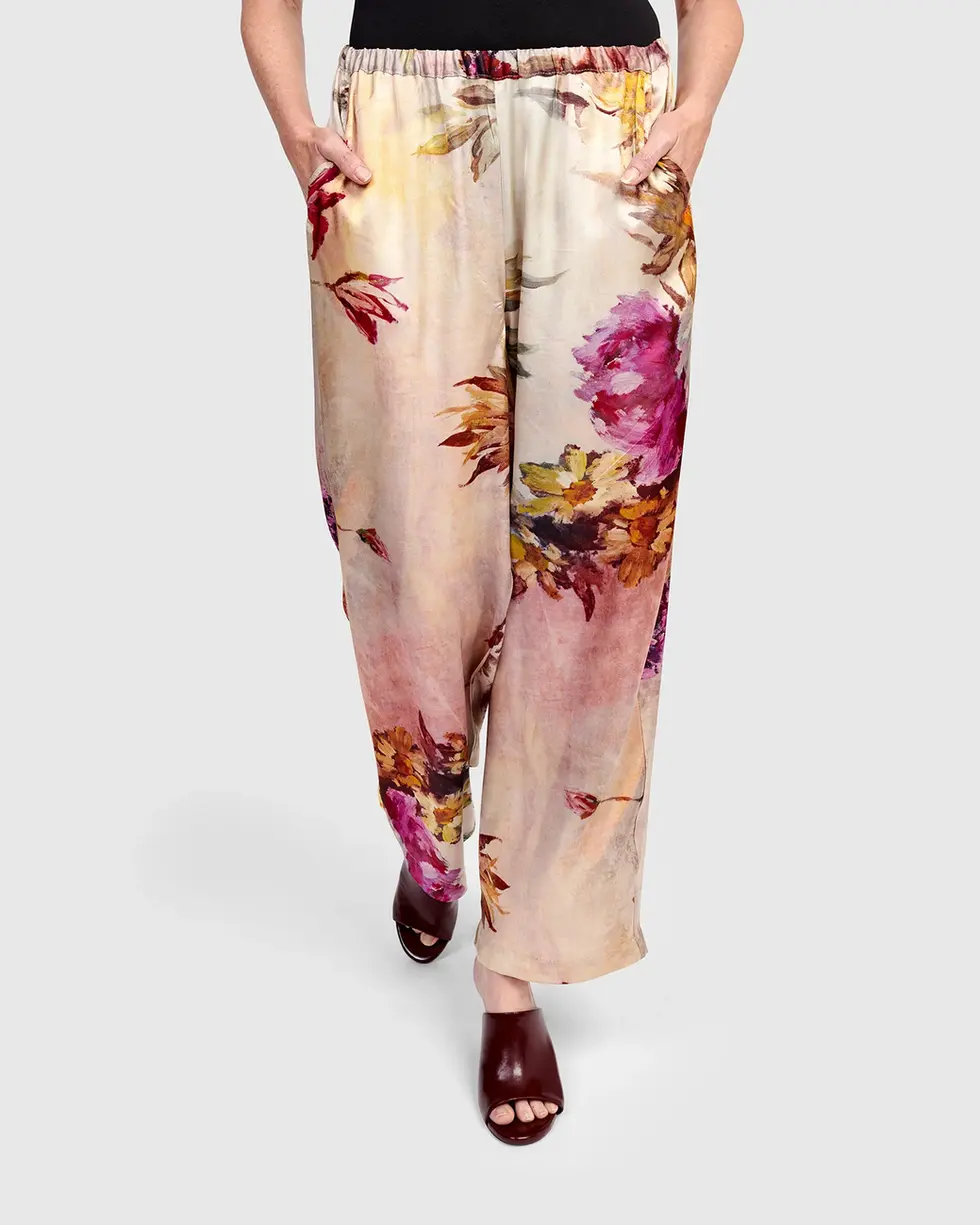 Alembika Wild Bloom Wide-Leg Pant - Floral EP113F