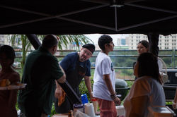 Tutto bene & Weber at Farmers Market