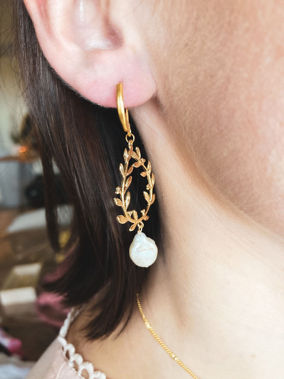 Miniature : Boucle d'oreille Laurier