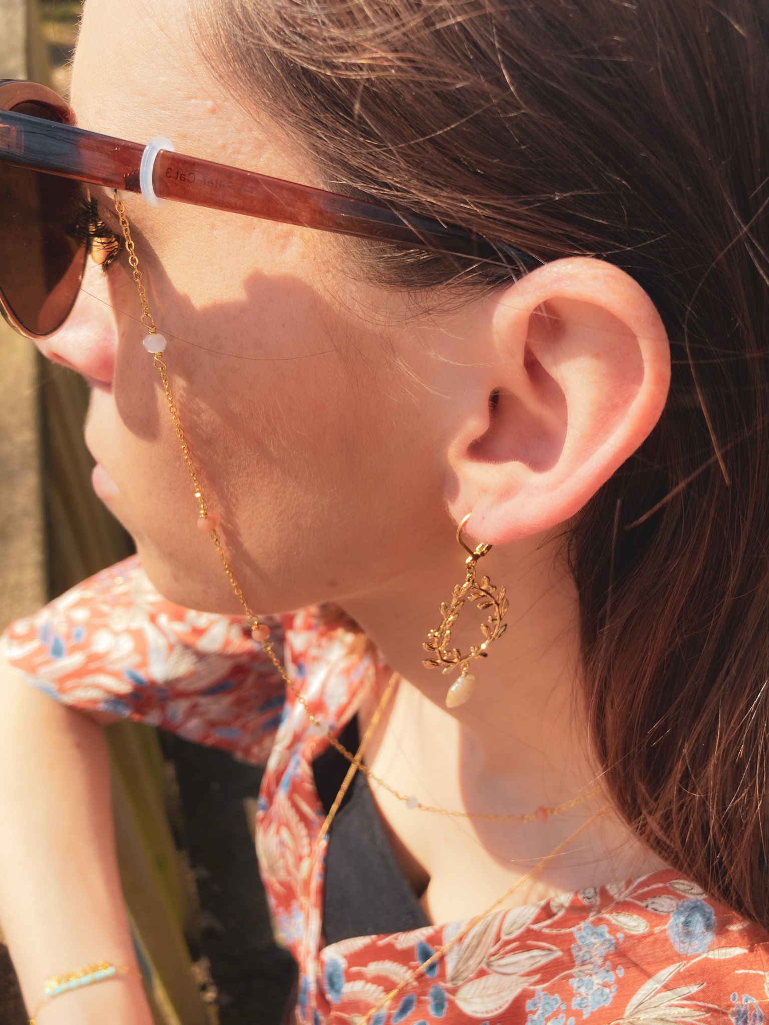 Chaîne de lunettes Corail