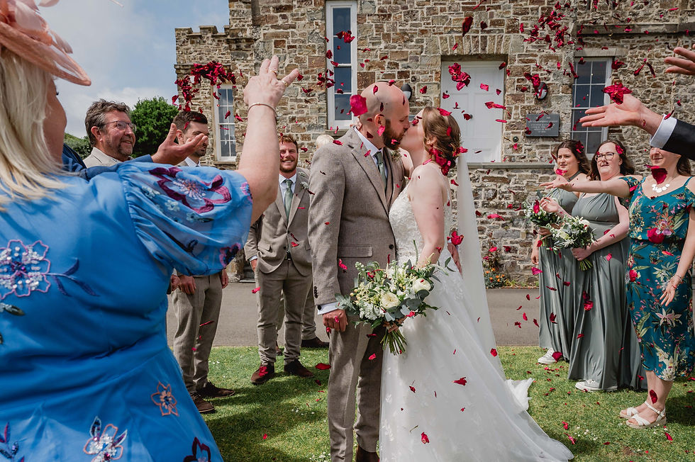 The Castle Bude Cornish wedding