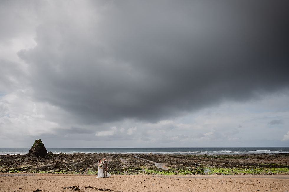 Black Rock Beach Cornwall Cornish wedding