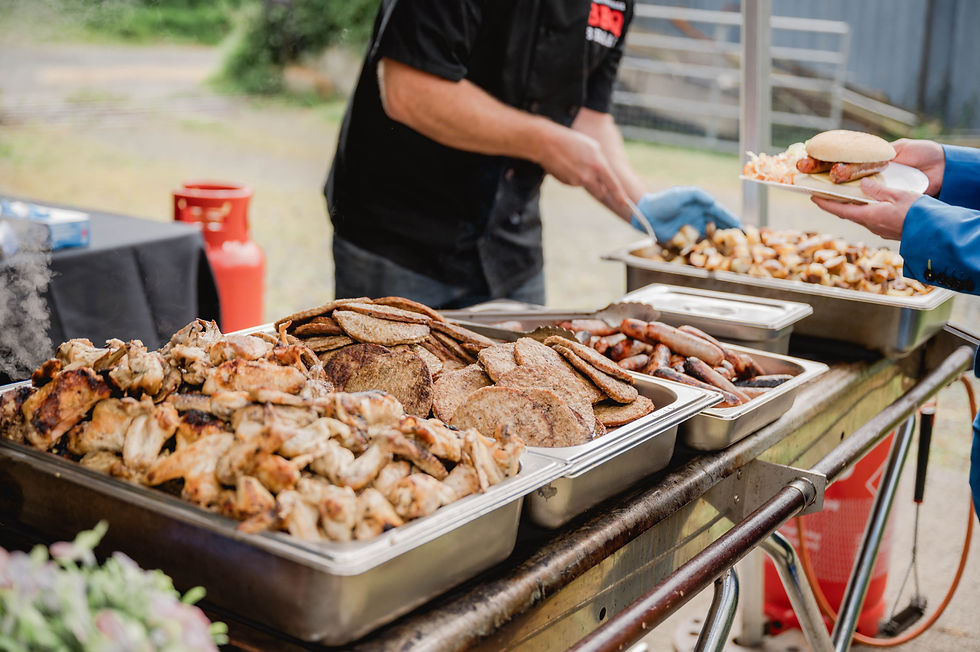 Blagdon Wharf BBQ wedding caterers EJ Photography