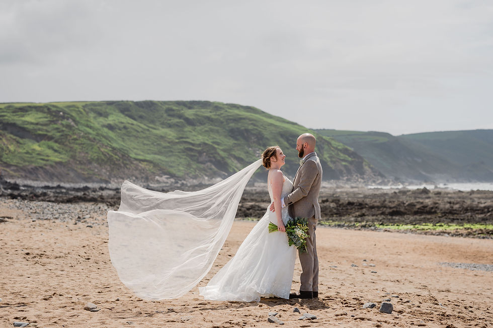 Black Rock Beach Cornwall Cornish wedding